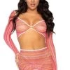 Leg Avenue Summer Romance Net Top And Skirt Set New Items