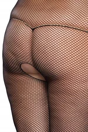 Leg Avenue Plus Fishnet Cupless Bodystocking 4 Leg Avenue Plus Fishnet Cupless Bodystocking