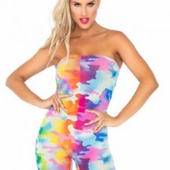 Leg Avenue Spotted You Camo Romper New Items