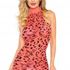 Leg Avenue Trending Sellers Neon Cheetah Racerback Dress