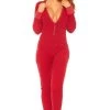 Leg Avenue Red Long John Onesie