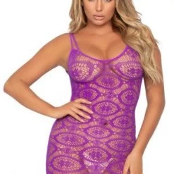 Leg Avenue Crazy In Love Crochet Mini Dress New Items