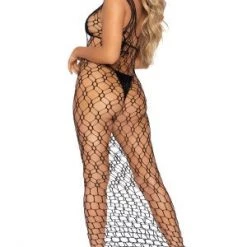 Leg Avenue All Twisted Up Net Maxi Dress