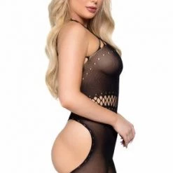 Leg Avenue Twisted Up Halter Bodystocking 6 Leg Avenue Twisted Up Halter Bodystocking