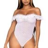 Leg Avenue Lace Ruffle Teddy Bodysuit Trending Sellers