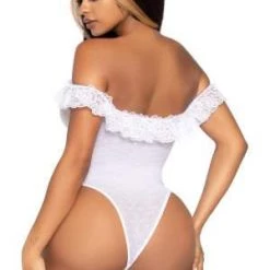 Leg Avenue Lace Ruffle Teddy Bodysuit Trending Sellers