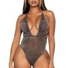 Leg Avenue Convertible Plunging Rhinestone Teddy
