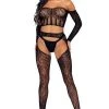 Leg Avenue Into You Lace Crop Top Set New Items