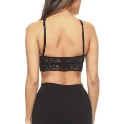 Yelete Black Sheer Lace Caged Bralette New Items 6 Yelete Black Sheer Lace Caged Bralette New Items