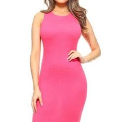 Yelete Crew Neckline Body-Con Dress New Items