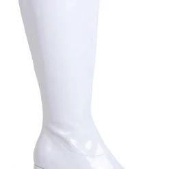 Ellie Shoes GoGo White Patent Boots