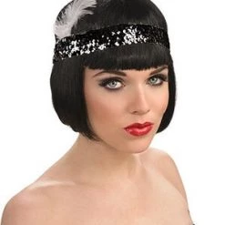 Rubies $9.99 Costumes Forum Novelties Black Sequin Flapper Headband