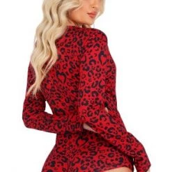 Roma Costume Clearance Cozy And Comfy Heart Shaped Leopard Romper