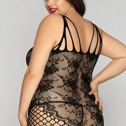 Velvet Kitten Queen Ultra Sexy Lace And Fishnet Bodystocking