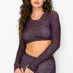 Yelete Trending Sellers Purple Diva Leopard Long Sleeve Cropped Top 7 Yelete Trending Sellers Purple Diva Leopard Long Sleeve Cropped Top
