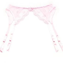 Shirley Of Hollywood Plus Scalloped Embroidery Garterbelt