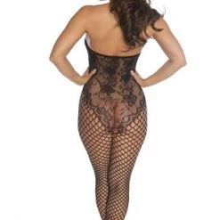 Velvet Kitten Lace And Fence Net Bodystocking Trending Sellers