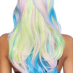 Leg Avenue Wigs Long Blue Multi-Color Wig 6 Leg Avenue Wigs Long Blue Multi-Color Wig