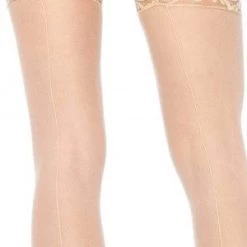 Leg Avenue Plus Size Hosiery Plus Nude Back Seam Diva Stockings With Lace Top 5 Leg Avenue Plus Size Hosiery Plus Nude Back Seam Diva Stockings With Lace Top