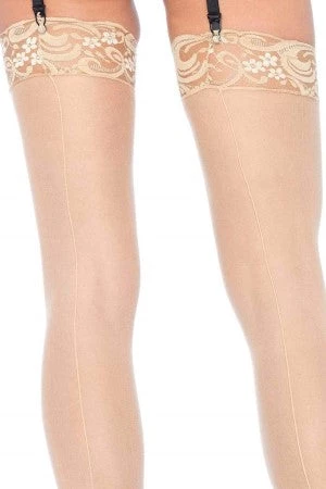 Leg Avenue Plus Size Hosiery Plus Nude Back Seam Diva Stockings With Lace Top 3 Leg Avenue Plus Size Hosiery Plus Nude Back Seam Diva Stockings With Lace Top