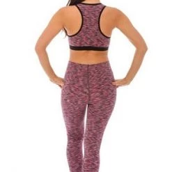 Velvet Kitten Black & Pink Sports Bra Clearance