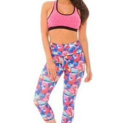 Velvet Kitten Clearance Geometric Capri Yoga Pant