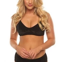 Velvet Kitten Black Velvet Kiss Bra Set Clearance
