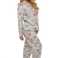 Velvet Kitten Snowman Holiday PJ Set
