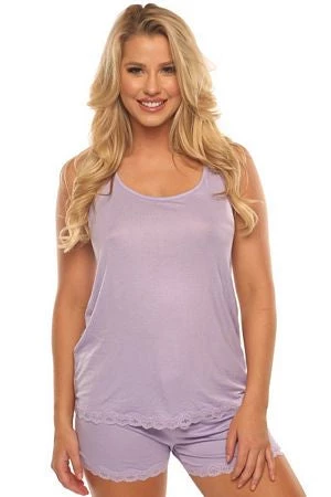 Velvet Kitten Lavender Lace PJ Set Clearance 3 Velvet Kitten Lavender Lace PJ Set Clearance