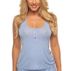 Velvet Kitten Blue Dot PJ Short Set