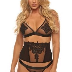 Velvet Kitten Exotic Floral Applique 4 Pc Set