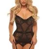 Velvet Kitten Sheer Sensual Bustier Set Clearance