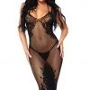 Leg Avenue Lingerie Lattice Bodycon Dress