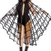 Leg Avenue Velvet Flocked Web Cape Costumes
