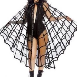 Leg Avenue Velvet Flocked Web Cape Costumes