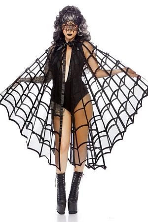 Leg Avenue Velvet Flocked Web Cape Costumes 1 Leg Avenue Velvet Flocked Web Cape Costumes