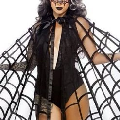 Leg Avenue Velvet Flocked Web Cape Costumes 5 Leg Avenue Velvet Flocked Web Cape Costumes