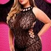 Baci Lingerie USA Plus Size Queen Leopard Lace Chemise