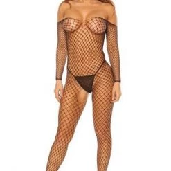 Velvet Kitten Best Gifts Under $25 Off The Shoulder Net Bodystocking