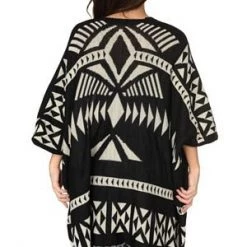 Velvet Kitten Black And White Aztec Wrap Clearance
