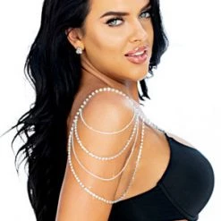 Seven 'til Midnight Rhinestone Shoulder Straps